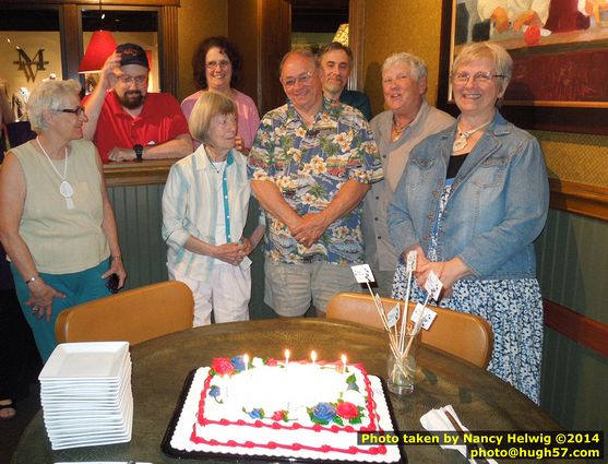 Bozinis celebrate the birthdays of Sarah, Hugh, Lenny, Luigina, Jane, Mary, Rob, Jannette and Sharon