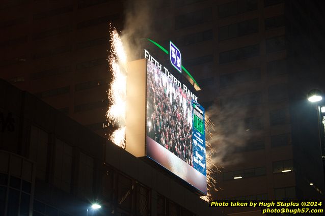 The Bozinis gather for their annual celebration of the New Year in Downtown Cincinnati