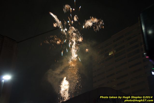 The Bozinis gather for their annual celebration of the New Year in Downtown Cincinnati