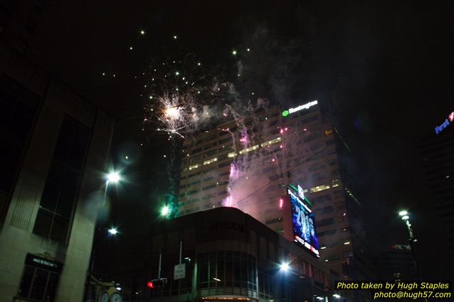 The Bozinis gather for their annual celebration of the New Year in Downtown Cincinnati