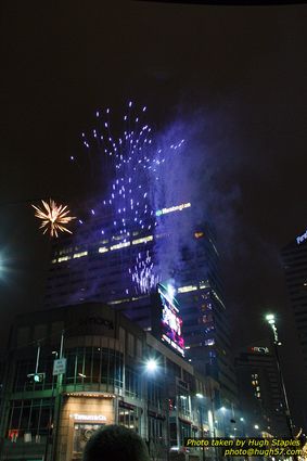 The Bozinis gather for their annual celebration of the New Year in Downtown Cincinnati