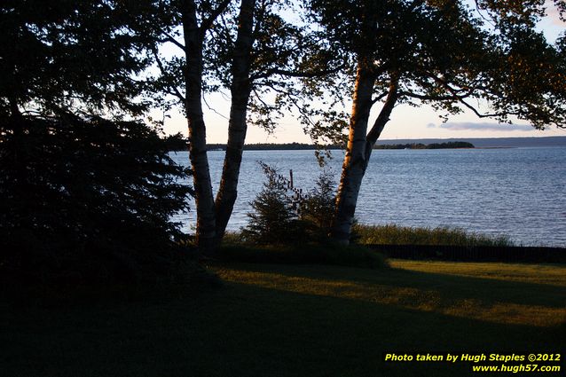 Sunset in Brimley, MI a few days after Summer Solstice 2012