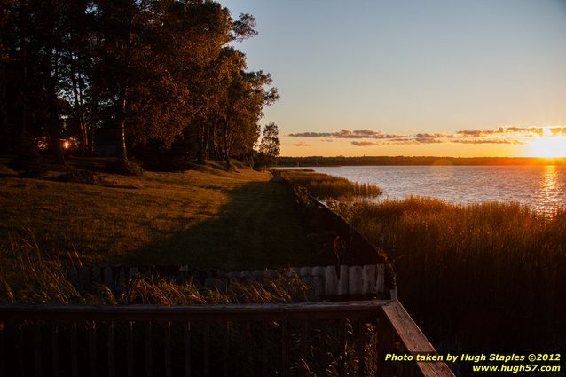 Sunset in Brimley, MI a few days after Summer Solstice 2012