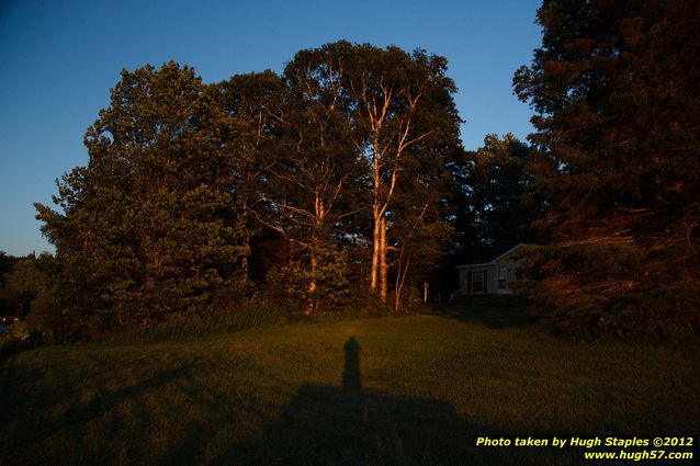 Sunset in Brimley, MI a few days after Summer Solstice 2012