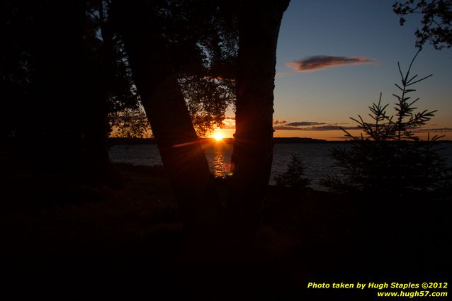 Sunset in Brimley, MI a few days after Summer Solstice 2012