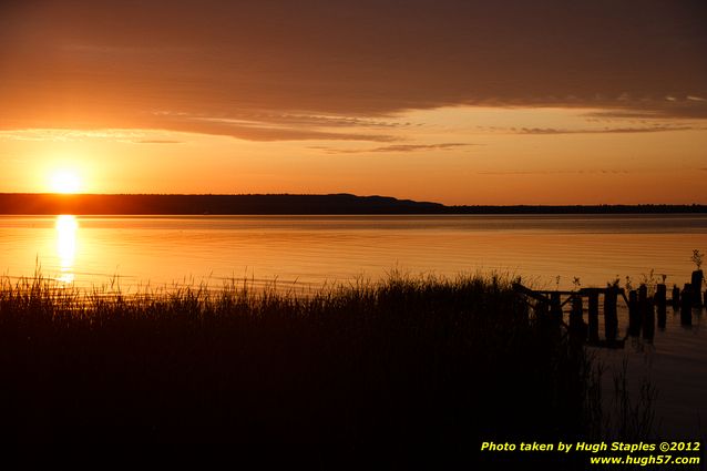 Sunset in Brimley, MI a few days after Summer Solstice 2012