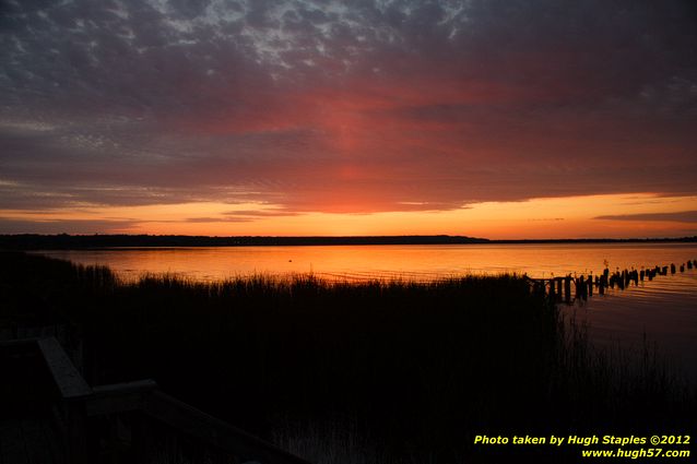 Sunset in Brimley, MI a few days after Summer Solstice 2012