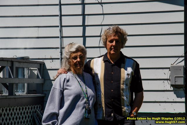 Steve Hamilton poses for a photo with his mother.