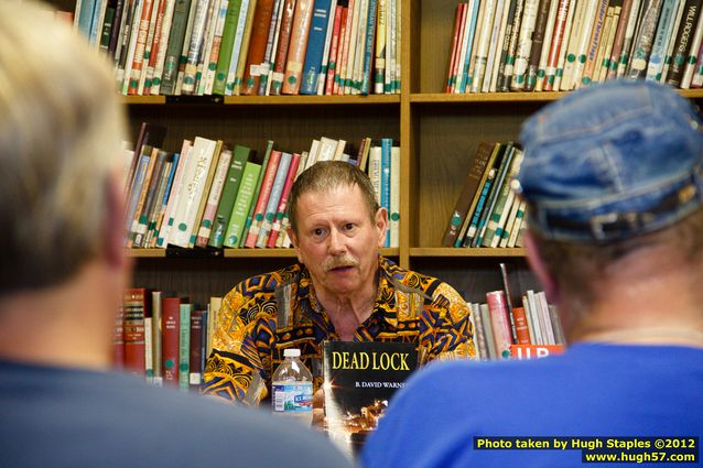 B. David Warner discusses his books at the Brimley Area Schools Library for the UP Book Tour 2012.
