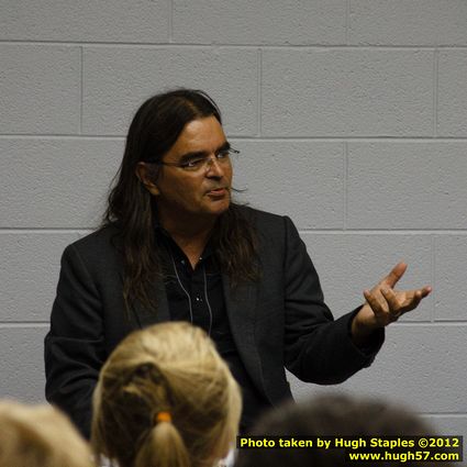 Gordon Henry discusses his work at the Bayliss Library stop on the UP Book Tour.