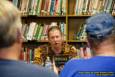 B. David Warner discusses his books at the Brimley Area Schools Library for the UP Book Tour 2012.