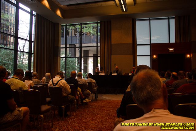 SF Novelist Allen Steele and others at a panel about Dyson Spheres