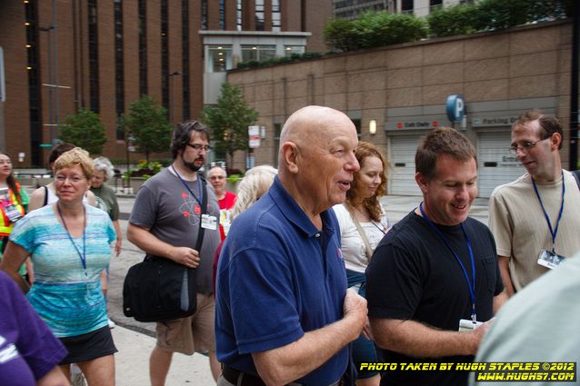Strolling with the Stars, including Joe and Gay Haldeman, Story Musgrave, and John Scalzi. Here Story Musgrave.