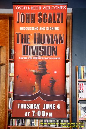 John Scalzi discusses and signs his latest book,  The Human Division