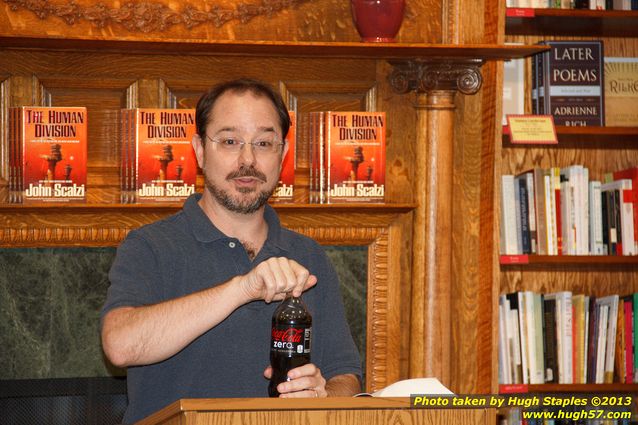 John Scalzi discusses and signs his latest book,  The Human Division