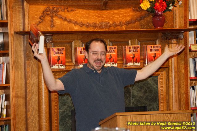 John Scalzi discusses and signs his latest book,  The Human Division