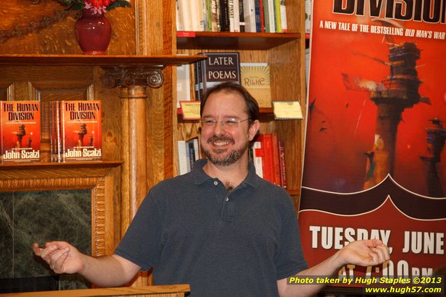 John Scalzi discusses and signs his latest book,  The Human Division