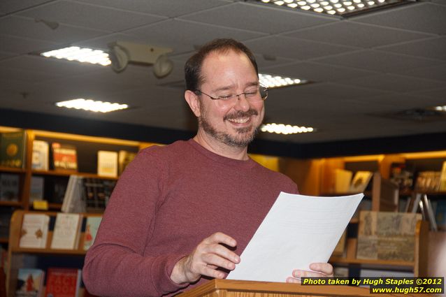 NYTimes Bestselling Author John Scalzi signs his latest book,  Redshirts