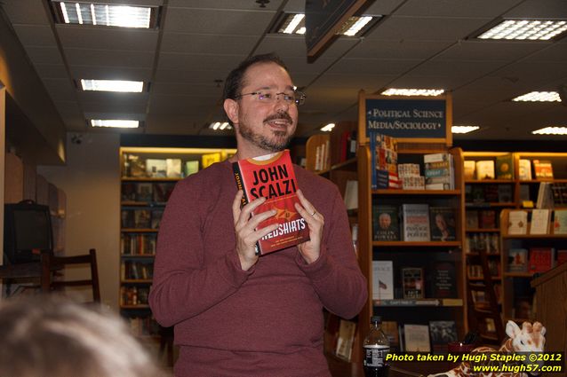 NYTimes Bestselling Author John Scalzi signs his latest book,  Redshirts