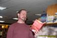 NYTimes Bestselling Author John Scalzi signs his latest book,  Redshirts