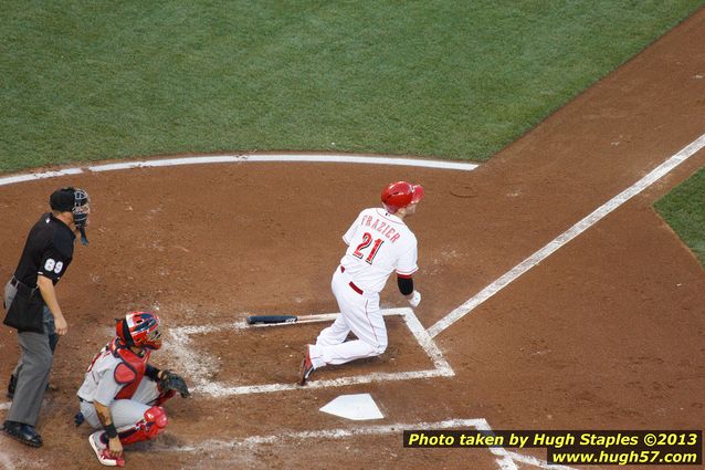 3B Todd Frazier swinging away.