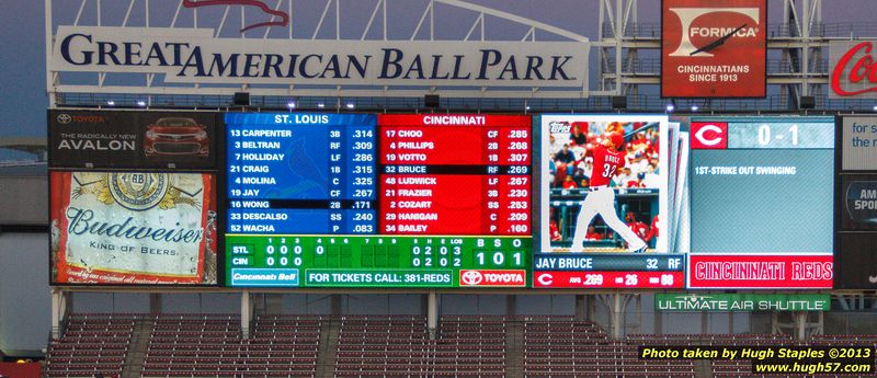 Reds defeat Cardinals 1-0, Billy Hamilton has 1st career MLB stolen base and run scored