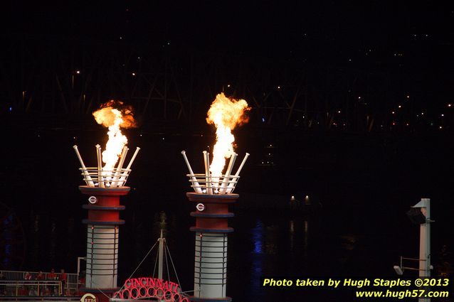 Smokestacks celebrate one of 12 strikeouts by Reds pitching (= free pizza!)
