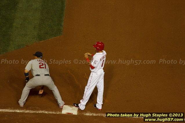 Billy Hamilton collects his 1st MLB stolen base. He went on to score the game's only run moments later.
