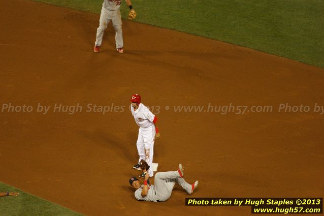 Billy Hamilton collects his 1st MLB stolen base. He went on to score the game's only run moments later.