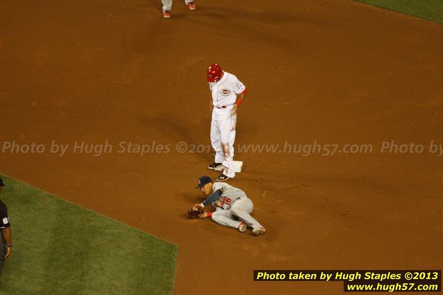 Billy Hamilton collects his 1st MLB stolen base. He went on to score the game's only run moments later.