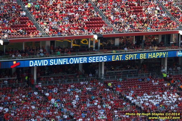 An exciting, come-from-behind victory for the Reds over the division rival Pittsburgh Pirates. Reds win, 6-5. Followed by Rozzi's Fireworks :-)