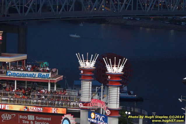 An exciting, come-from-behind victory for the Reds over the division rival Pittsburgh Pirates. Reds win, 6-5. Followed by Rozzi's Fireworks :-)