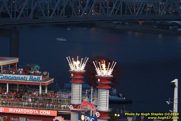 An exciting, come-from-behind victory for the Reds over the division rival Pittsburgh Pirates. Reds win, 6-5. Followed by Rozzi's Fireworks :-)