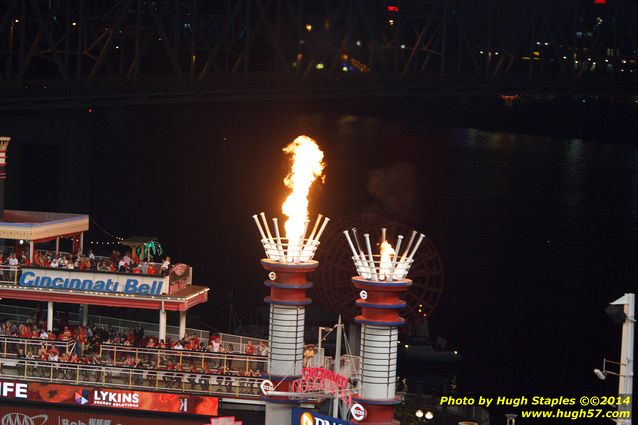 An exciting, come-from-behind victory for the Reds over the division rival Pittsburgh Pirates. Reds win, 6-5. Followed by Rozzi's Fireworks :-)