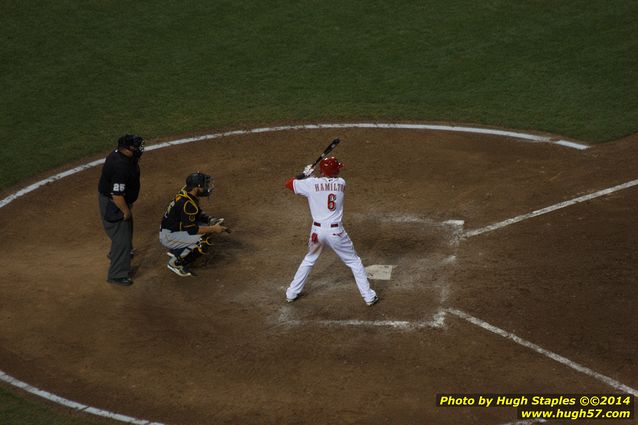 An exciting, come-from-behind victory for the Reds over the division rival Pittsburgh Pirates. Reds win, 6-5. Followed by Rozzi's Fireworks :-)