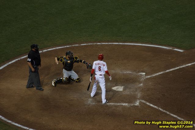 An exciting, come-from-behind victory for the Reds over the division rival Pittsburgh Pirates. Reds win, 6-5. Followed by Rozzi's Fireworks :-)