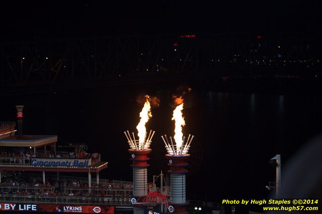 An exciting, come-from-behind victory for the Reds over the division rival Pittsburgh Pirates. Reds win, 6-5. Followed by Rozzi's Fireworks :-)