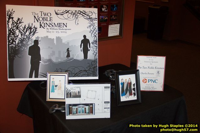 "The Two Noble Kinsmen," sponsored by Charles H. Parsons, as the Cincinnati Shakespeare Company becomes only the 5th company in North America to complete the traditional 38-play canon of William Shakespeare's plays