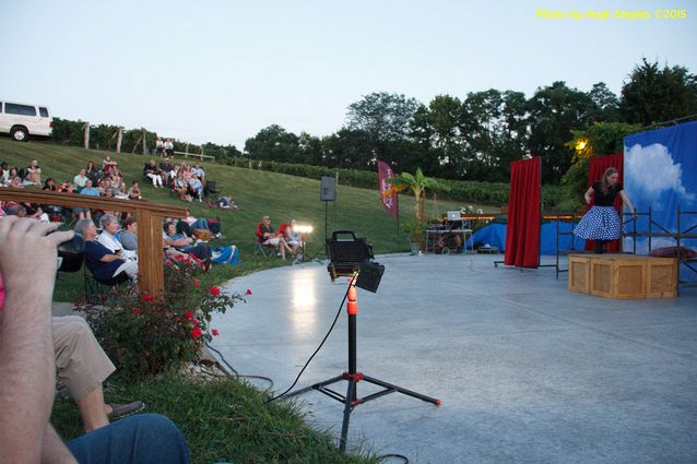 An absolutely perfect night at the vineyard for a production of William Shakespeare's Romeo and Juliet