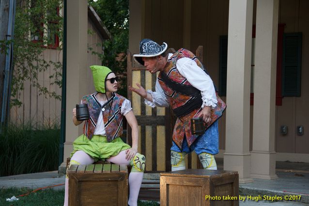 A warm, but pleasant night for the Cincinnati Shakespeare Company's  Shakespeare in the Park production of William Shakespeare's The Merry Wives of Windsor