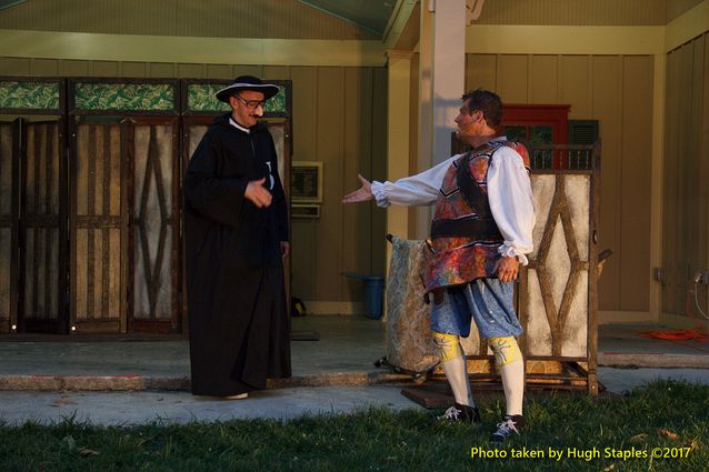 A warm, but pleasant night for the Cincinnati Shakespeare Company's  Shakespeare in the Park production of William Shakespeare's The Merry Wives of Windsor